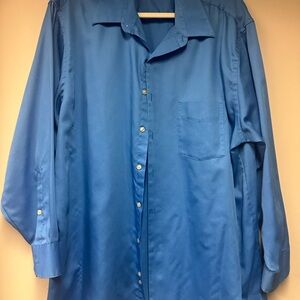 Geoffrey Beene Blue Casual Button Down‎ Shirt